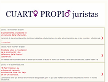 Tablet Screenshot of cuartopropiojuristas.blogspot.com