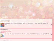 Tablet Screenshot of cutenessgalore.blogspot.com