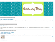 Tablet Screenshot of giveawaytoday.blogspot.com