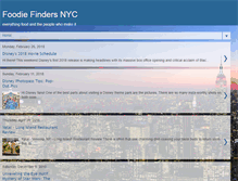 Tablet Screenshot of foodiefindersnyc.blogspot.com