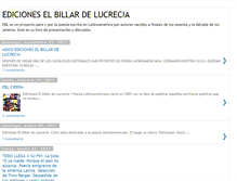 Tablet Screenshot of elbillardelucrecia.blogspot.com