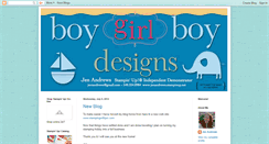 Desktop Screenshot of boygirlboydesigns.blogspot.com