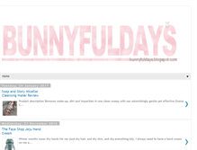 Tablet Screenshot of bunnyfuldays.blogspot.com