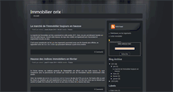 Desktop Screenshot of immobilier-prix.blogspot.com