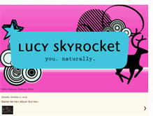 Tablet Screenshot of lucyskyrocket.blogspot.com