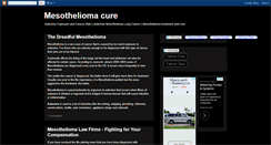 Desktop Screenshot of lungcancer-mesothelioma-cure.blogspot.com