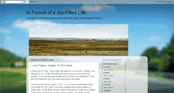 Desktop Screenshot of inpursuitofajoy-filledlife.blogspot.com