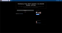 Desktop Screenshot of klingonkamasutra.blogspot.com