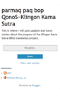 Mobile Screenshot of klingonkamasutra.blogspot.com
