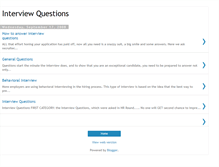 Tablet Screenshot of interview-que.blogspot.com