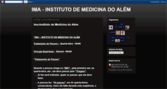 Desktop Screenshot of ima-institutodemedicinadoalem.blogspot.com