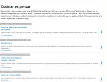 Tablet Screenshot of cocinarespensar.blogspot.com