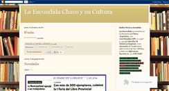 Desktop Screenshot of laescondidachacoysucultura.blogspot.com