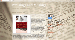 Desktop Screenshot of perusingsandmusings.blogspot.com