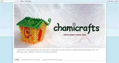 Desktop Screenshot of chamicrafts.blogspot.com