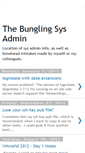 Mobile Screenshot of bunglingsysadmin.blogspot.com
