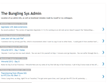 Tablet Screenshot of bunglingsysadmin.blogspot.com