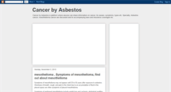 Desktop Screenshot of cancer-by-asbestos.blogspot.com