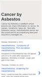 Mobile Screenshot of cancer-by-asbestos.blogspot.com