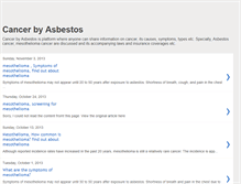 Tablet Screenshot of cancer-by-asbestos.blogspot.com
