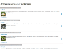 Tablet Screenshot of animalessalvajesypeligrosos.blogspot.com