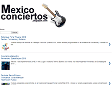 Tablet Screenshot of mexicoconciertos.blogspot.com