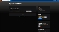 Desktop Screenshot of mysterylodge.blogspot.com