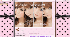 Desktop Screenshot of barbie-eyelicious.blogspot.com