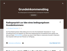 Tablet Screenshot of grundeinkommensblog.blogspot.com