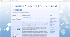 Desktop Screenshot of christianmysteriesforteens.blogspot.com