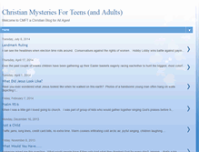 Tablet Screenshot of christianmysteriesforteens.blogspot.com