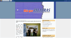 Desktop Screenshot of masquepalabras2009.blogspot.com