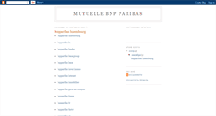 Desktop Screenshot of mutuelle-bnp-paribas.blogspot.com