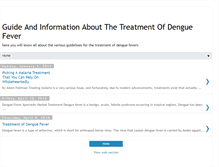 Tablet Screenshot of denguetreatment.blogspot.com