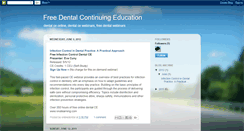 Desktop Screenshot of freedentalcontinuingeducation.blogspot.com