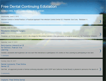 Tablet Screenshot of freedentalcontinuingeducation.blogspot.com