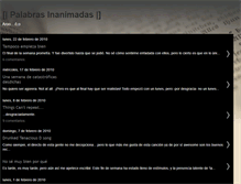 Tablet Screenshot of inanimatewords.blogspot.com