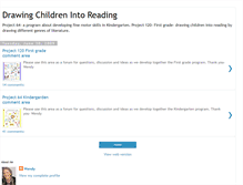 Tablet Screenshot of drawingchildrenintoreading.blogspot.com