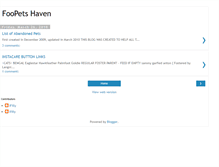 Tablet Screenshot of foopetshaven1.blogspot.com