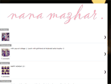 Tablet Screenshot of nanamazhar.blogspot.com