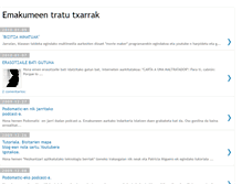 Tablet Screenshot of emakumeentratutxarrak.blogspot.com