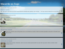 Tablet Screenshot of macarraoaosugo.blogspot.com