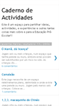 Mobile Screenshot of caderno-de-actividades.blogspot.com