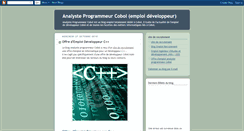 Desktop Screenshot of analyste-programmeur-cobol.blogspot.com