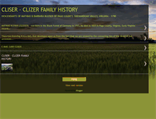 Tablet Screenshot of cliserfamilyhistory.blogspot.com