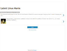 Tablet Screenshot of latestlinuxmania.blogspot.com