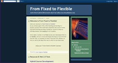 Desktop Screenshot of fromfixedtoflexible.blogspot.com