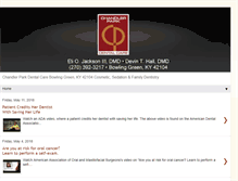 Tablet Screenshot of chandlerparkdentalcare.blogspot.com
