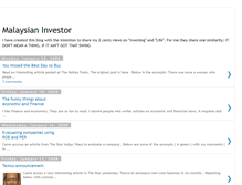 Tablet Screenshot of malaysianinvestor.blogspot.com