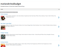 Tablet Screenshot of mutiarakristalbudget.blogspot.com